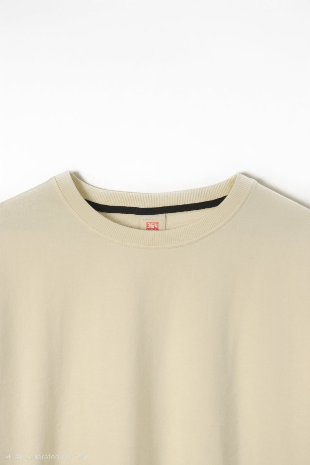 Plain Oversized T-Shirt | Beige | AnyaLook