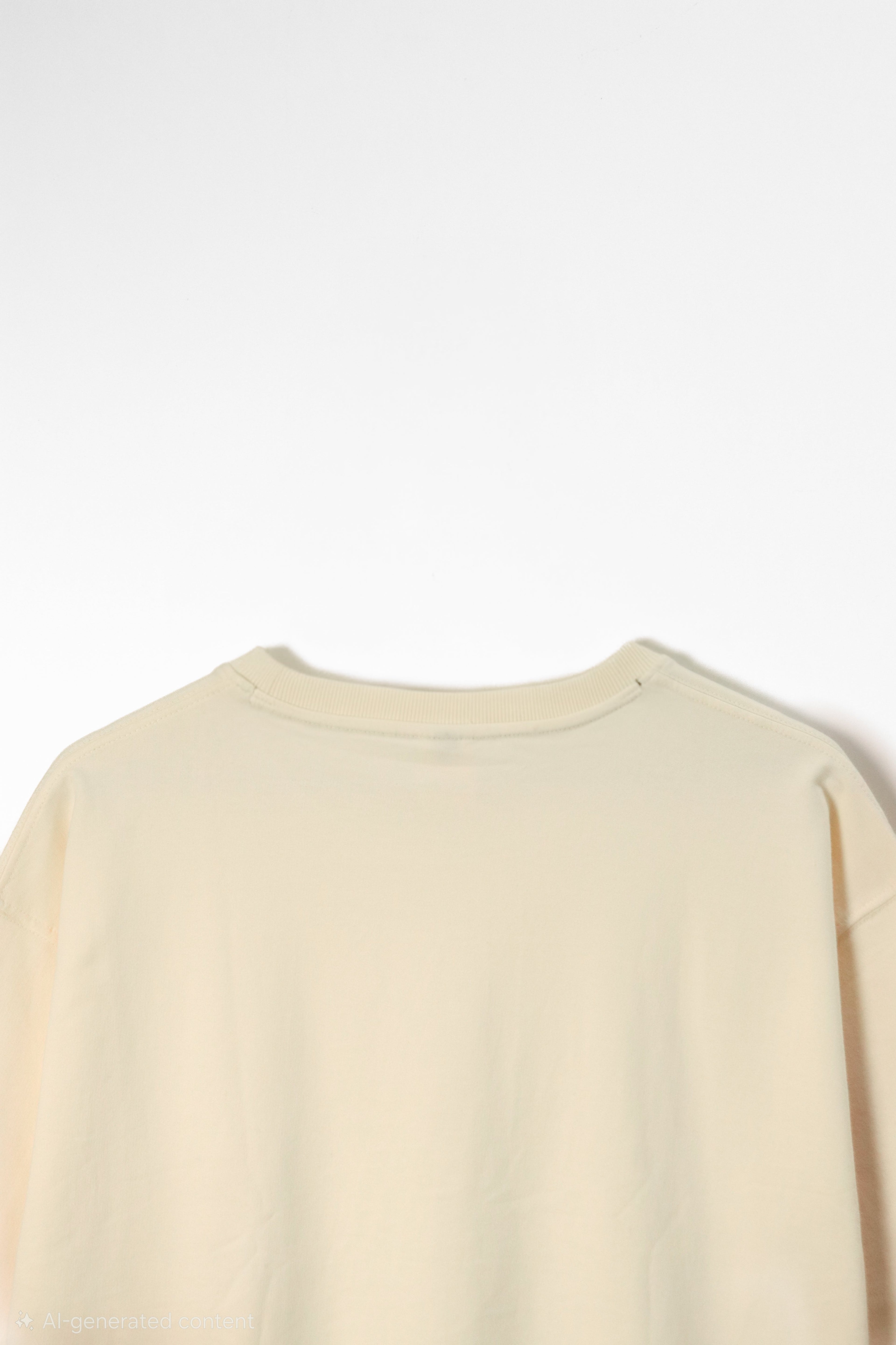 Plain Oversized T-Shirt | Beige | AnyaLook