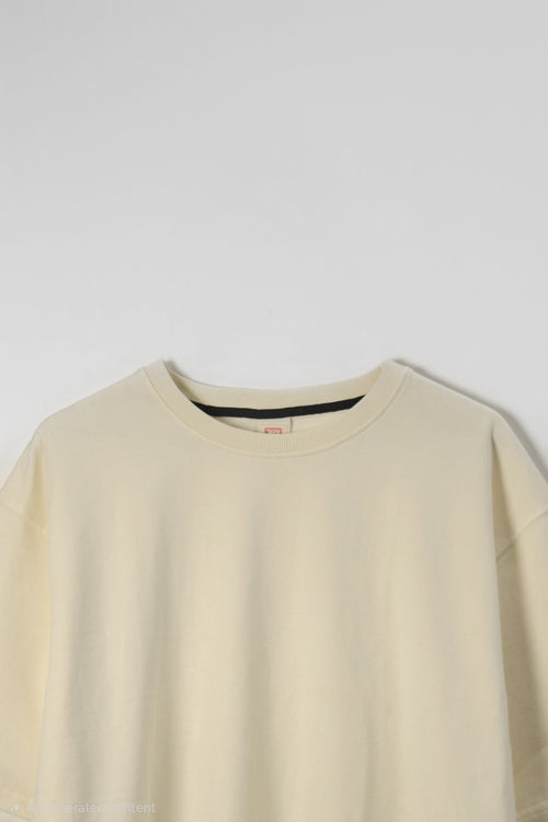 Plain Oversized T-Shirt | Beige | AnyaLook