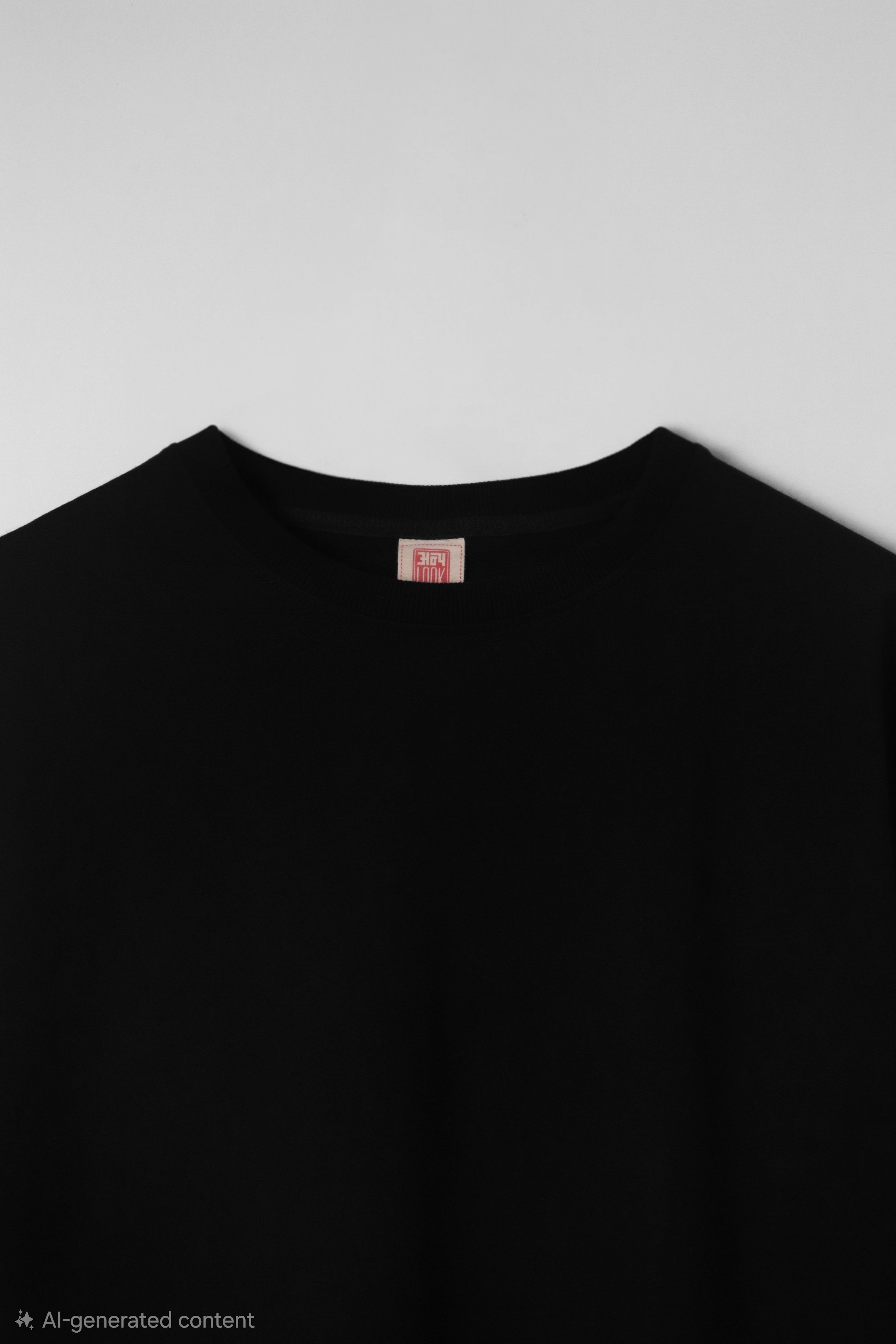 Plain Oversized T-Shirt | Black | AnyaLook