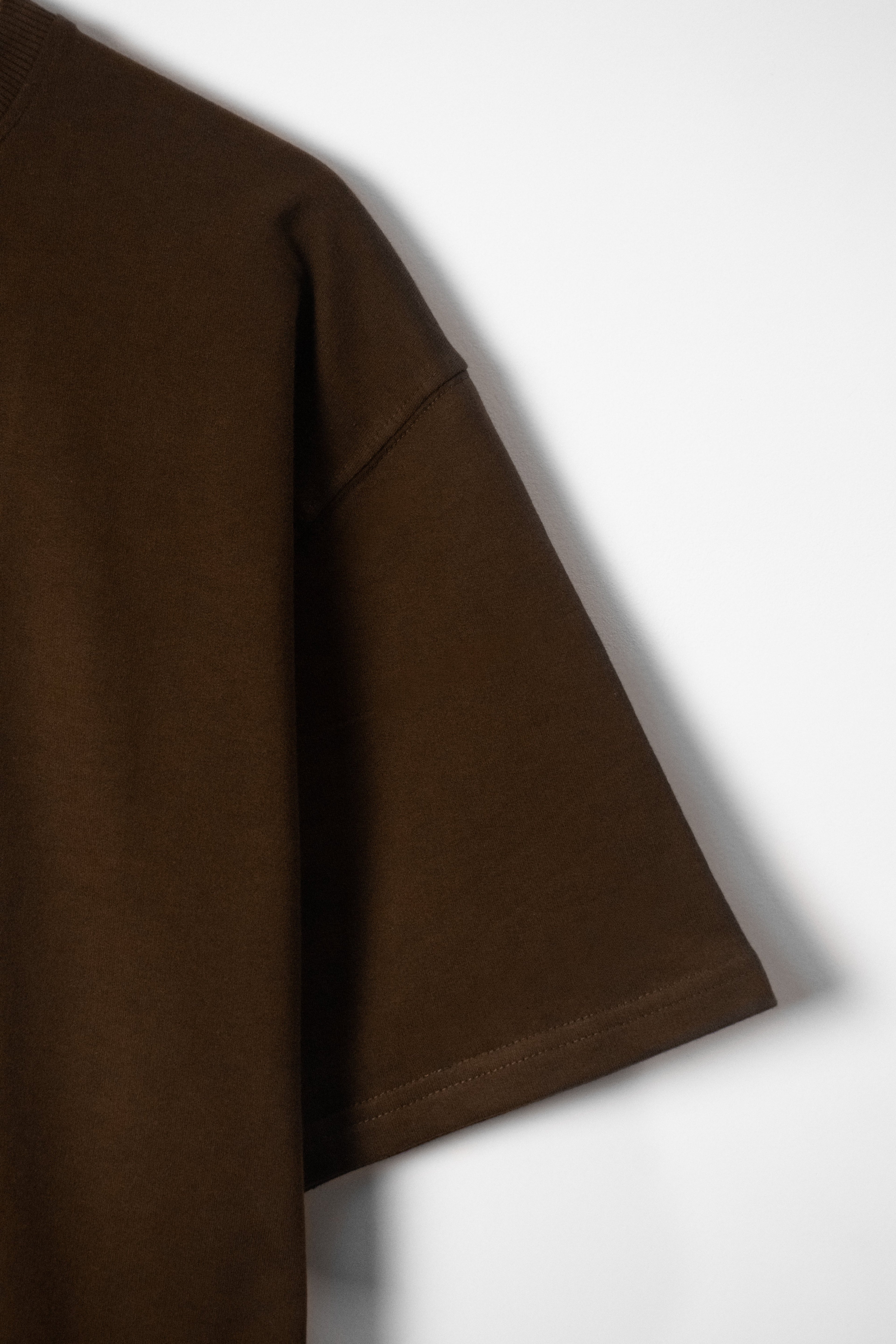 Plain Oversized T-Shirt | Brown | AnyaLook