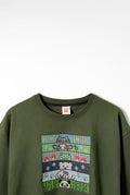 Cute Animals Embroidered Oversized T-Shirt | Green | AnyaLook