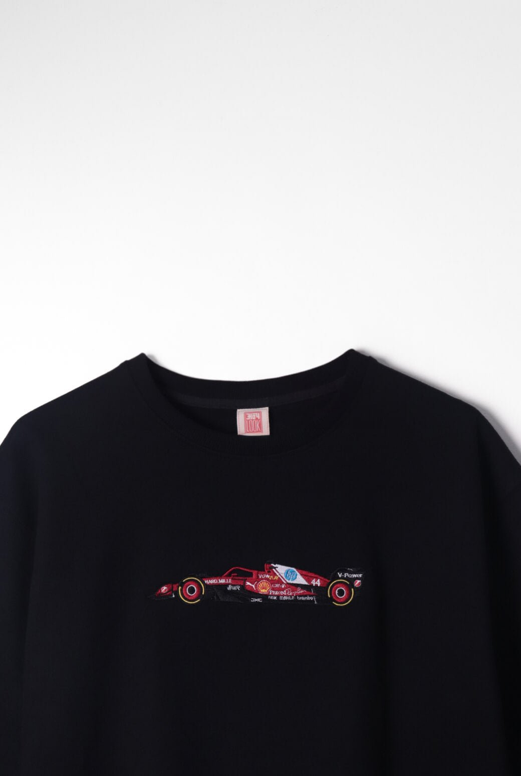F1 Ferrari Car Embroidered Oversized T-Shirt - AnyaLook Oversized Tshirt