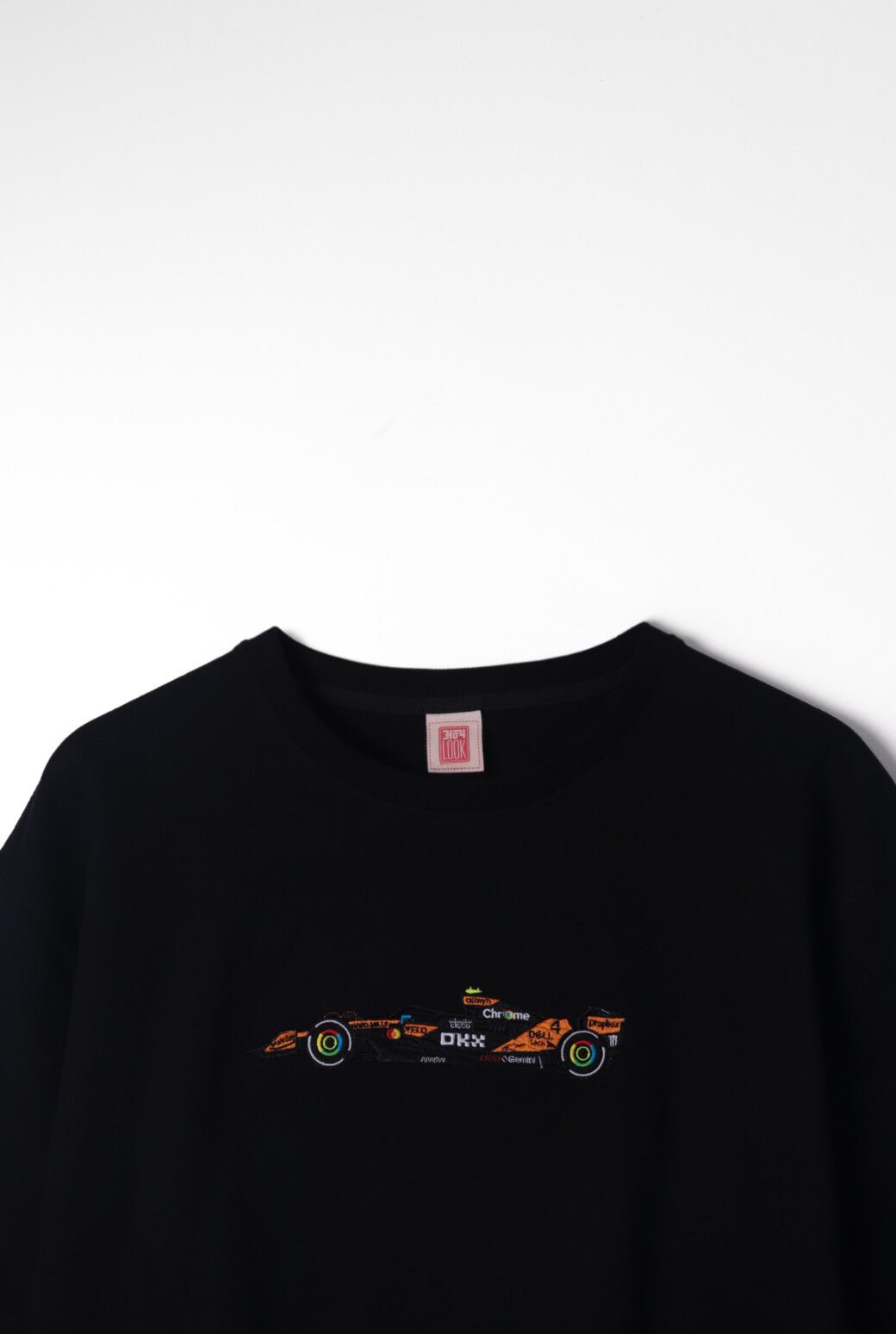 F1 Mclaren Car Embroidered Oversized T-Shirt - AnyaLook Oversized Tshirt