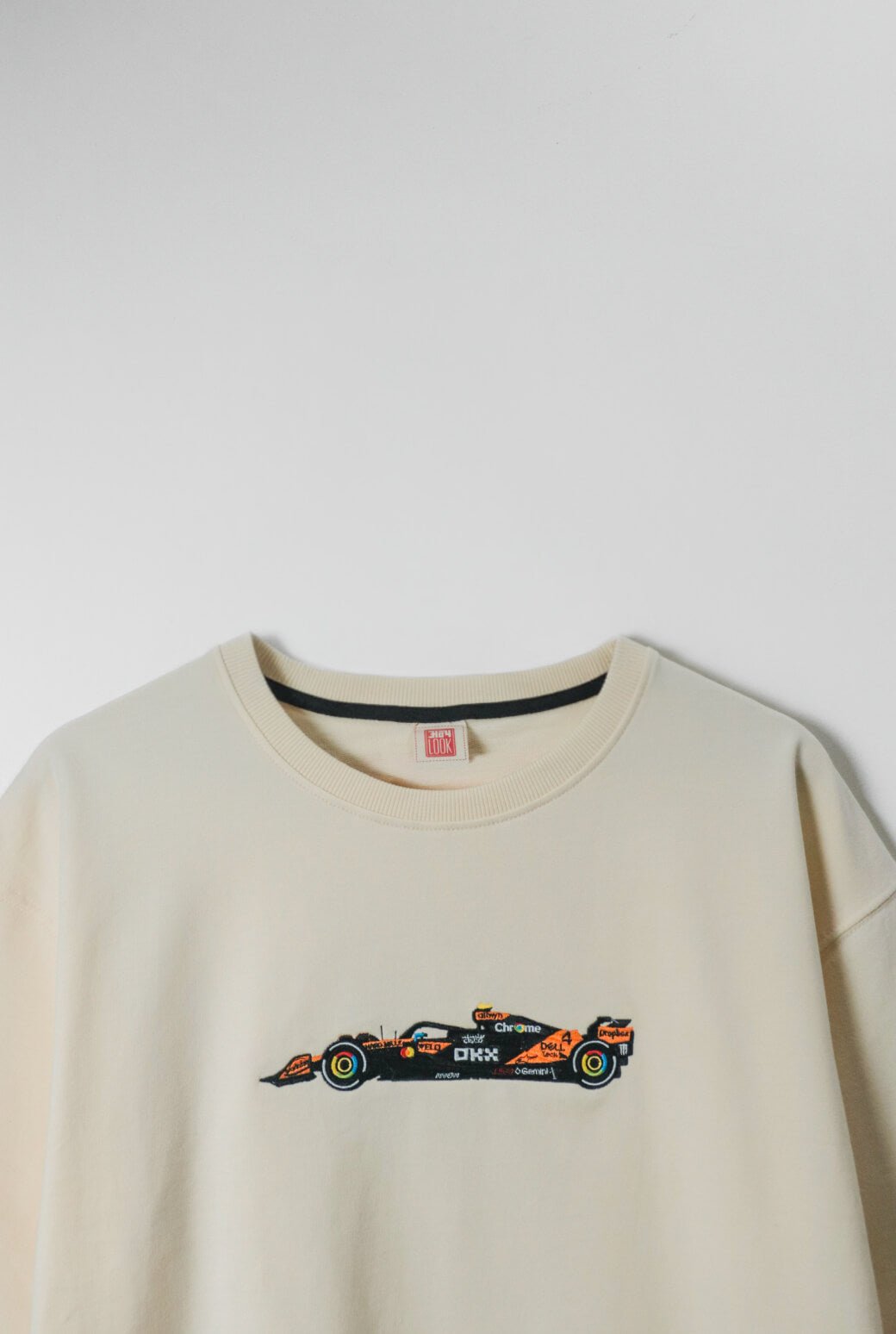F1 Mclaren Car Embroidered Oversized T-Shirt - AnyaLook Oversized Tshirt