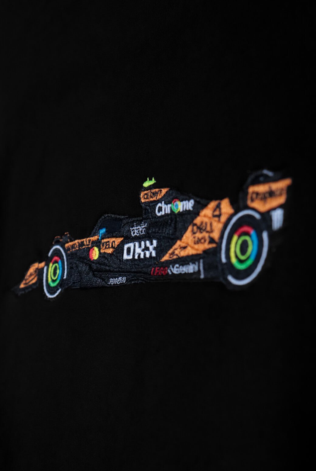 F1 Mclaren Car Embroidered Oversized T-Shirt - AnyaLook Oversized Tshirt