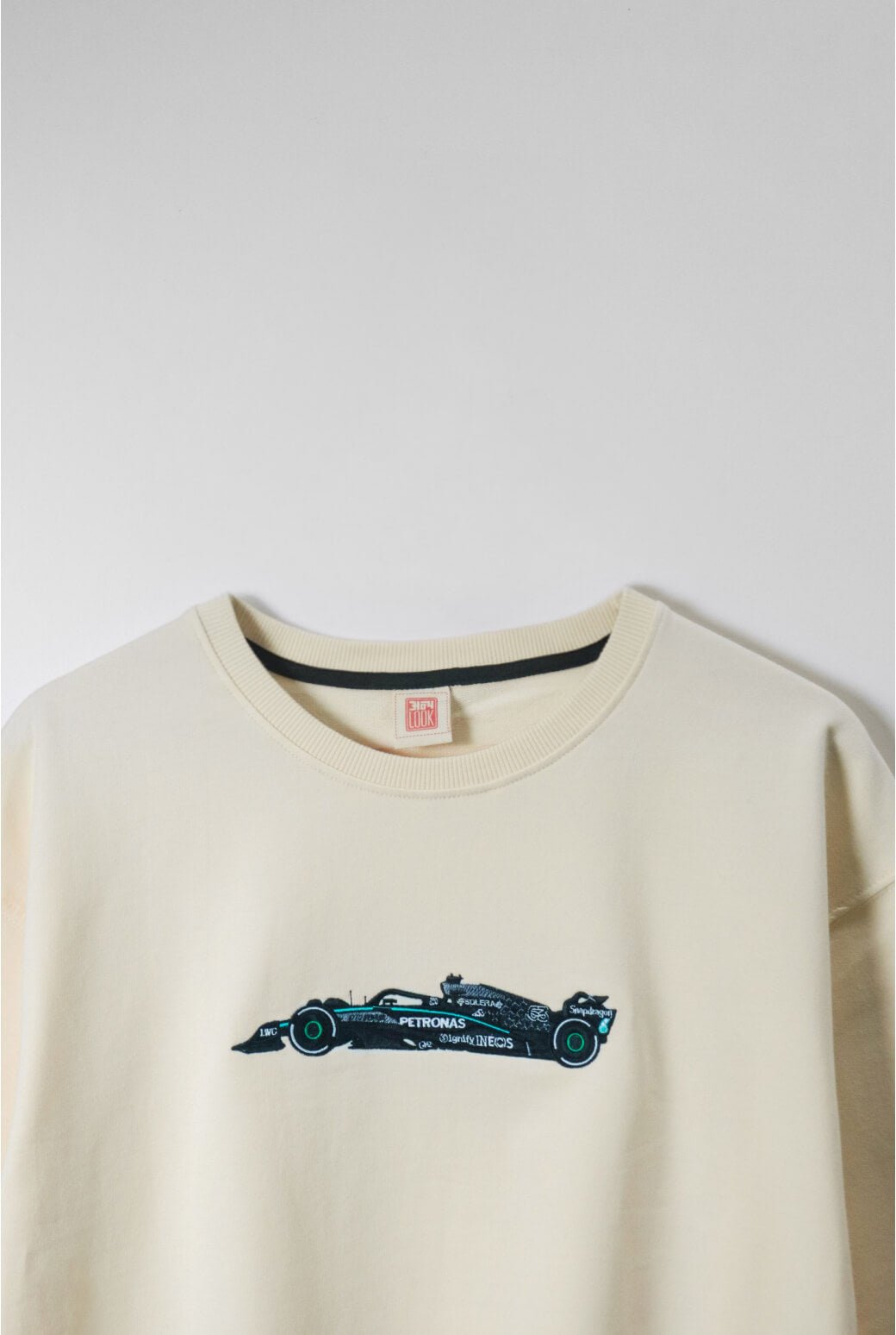 F1 Mercedes Car Embroidered Oversized T-Shirt - AnyaLook Oversized Tshirt