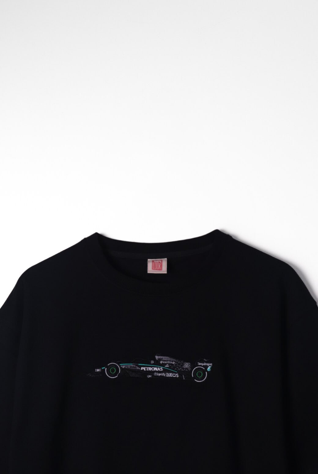 F1 Mercedes Car Embroidered Oversized T-Shirt - AnyaLook Oversized Tshirt