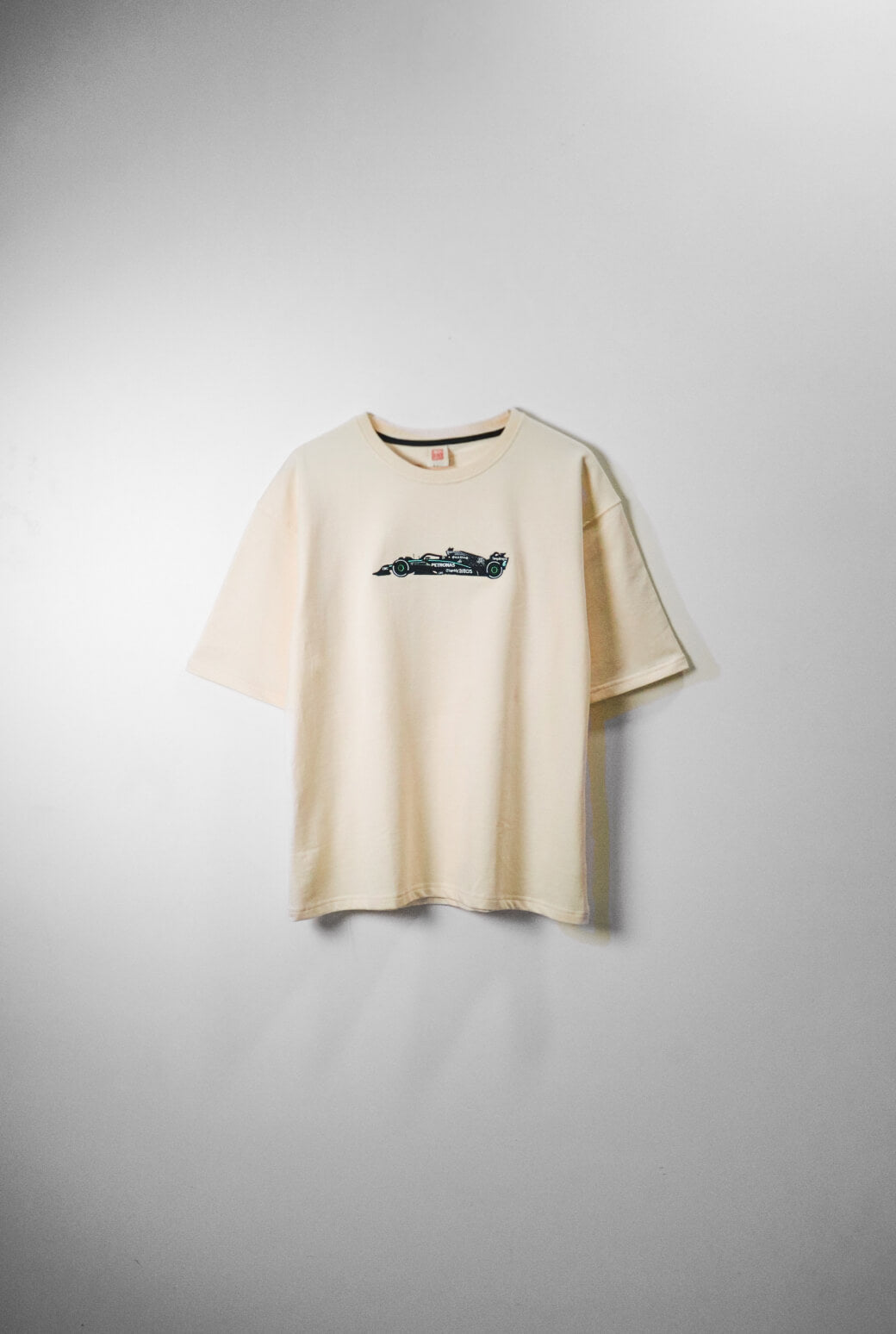 F1 Mercedes Car Embroidered Oversized T-Shirt - AnyaLook Oversized Tshirt