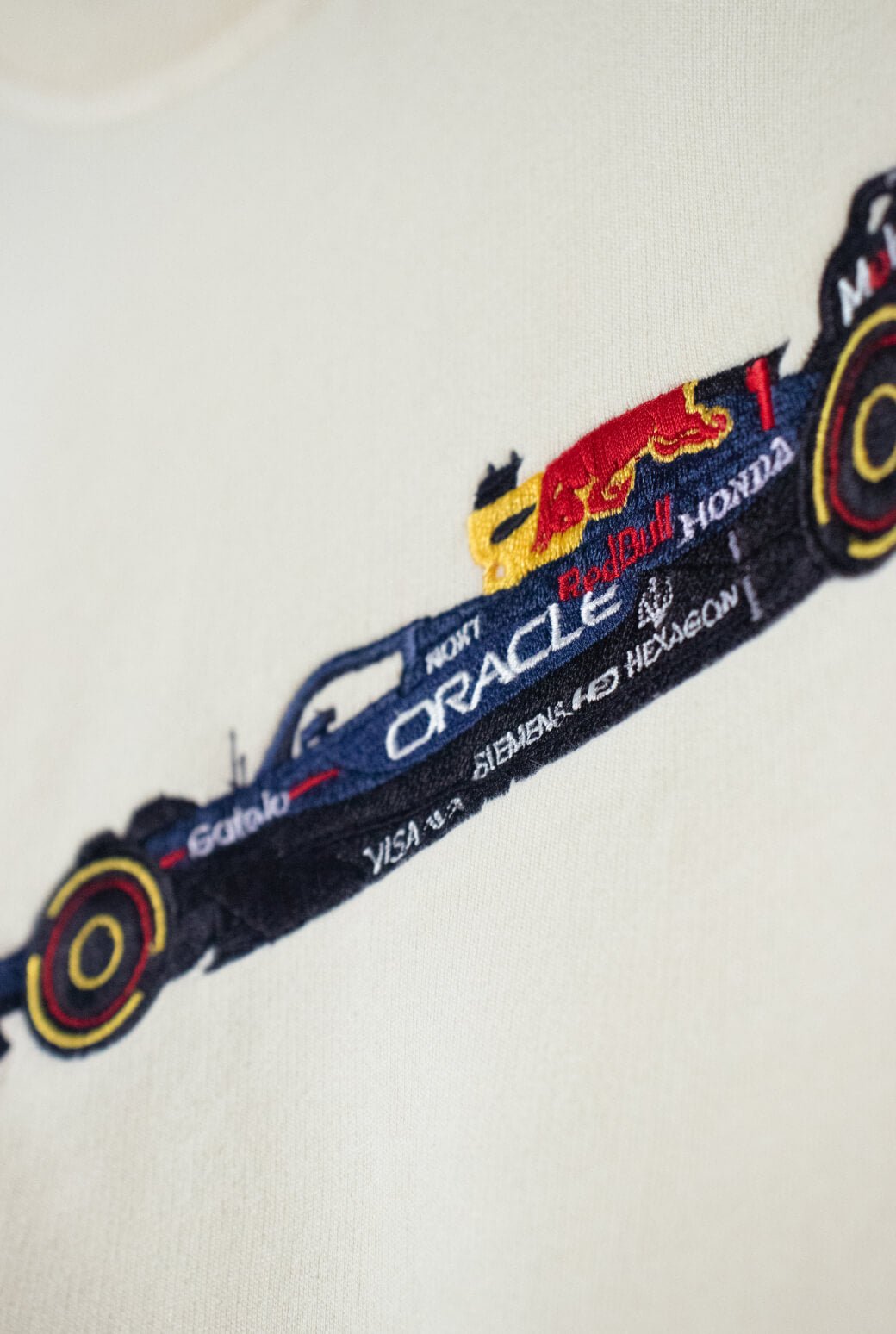 F1 Redbull Car Embroidered Oversized T-Shirt - AnyaLook Oversized Tshirt