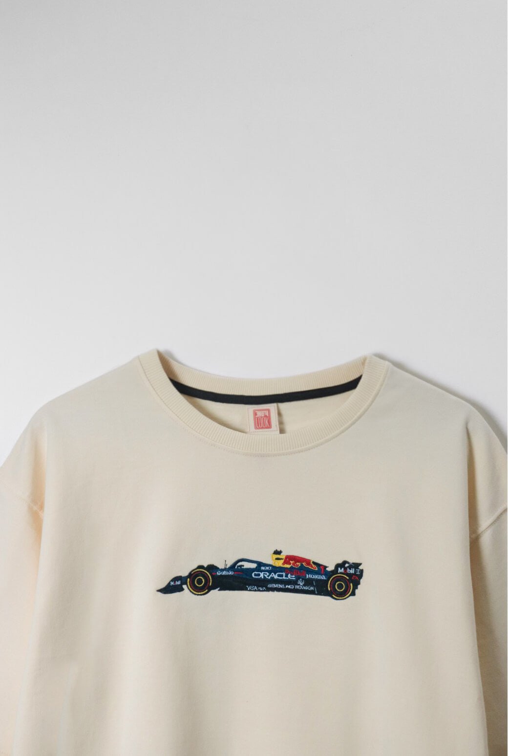 F1 Redbull Car Embroidered Oversized T-Shirt - AnyaLook Oversized Tshirt