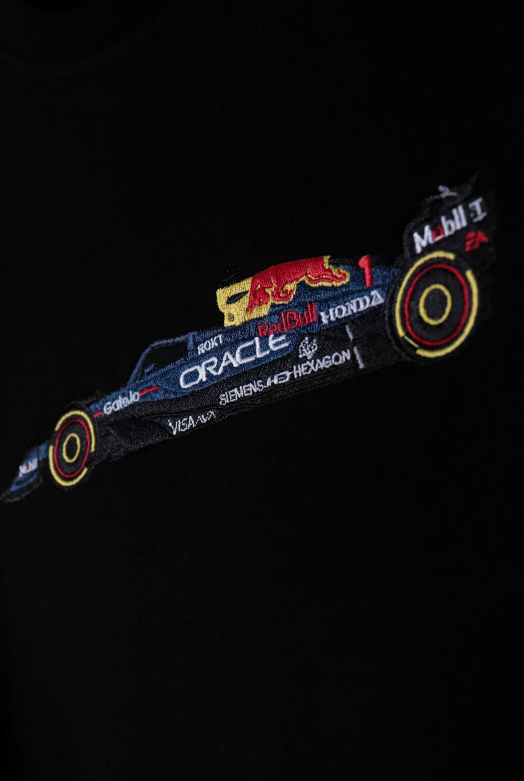 F1 Redbull Car Embroidered Oversized T-Shirt - AnyaLook Oversized Tshirt