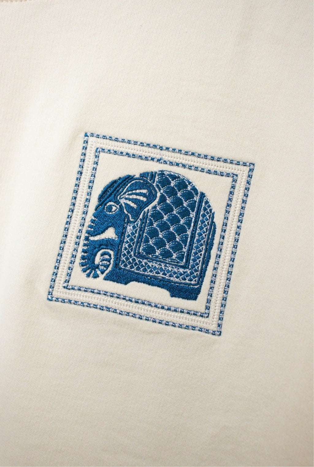 Indian Elephant Embroidered Oversized T-Shirt — AnyaLook Oversized Tshirt