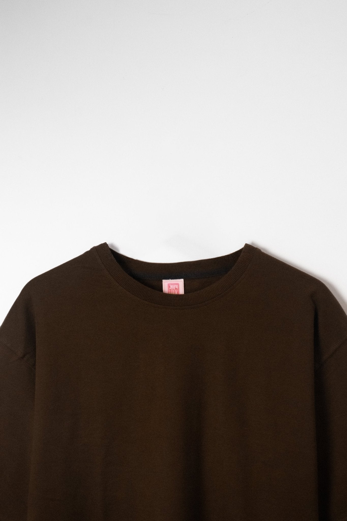 Plain Oversized T-Shirt | Brown | AnyaLook Oversized Tshirt