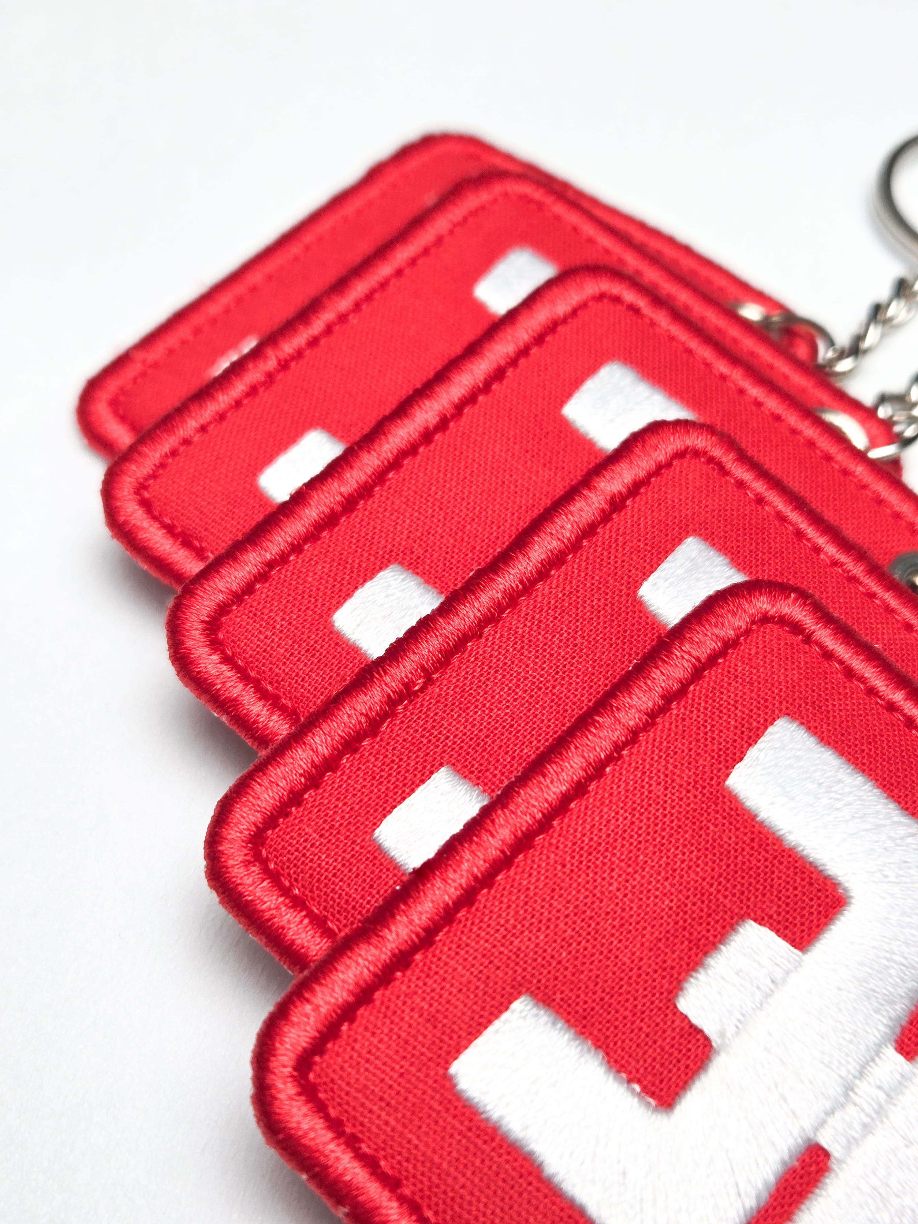 Embroidered Logo Keychain | Premium Fabric Keychain | Anyalook